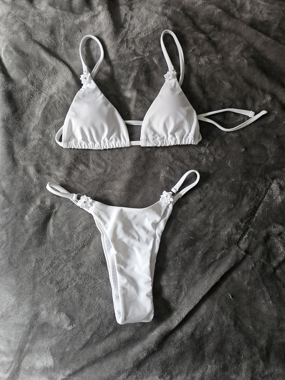 White Bridal Two-Piece Bikini Set